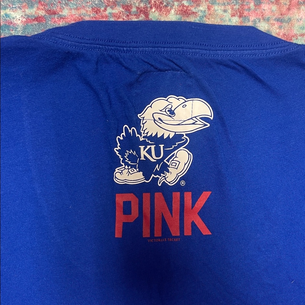 PINK Victoria's Secret Blue Rock Chalk Tee - Picture 6 of 8